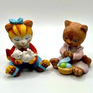 1993 Bronson Collectibles porcelain cat figurines